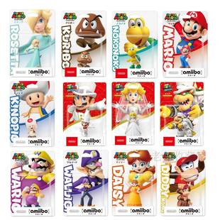 正版任天堂amiibo手办马里奥酷霸王奥德赛婚礼赛车8耀西害羞幽灵