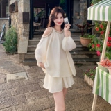 现货Y1139手工串珠挖肩套装短裤两件套P150K218，女装套装/套裙，浙宝296