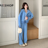 现货ZB296-Y1101休闲针织套装两件套P160K238，女装运动套装，浙宝296