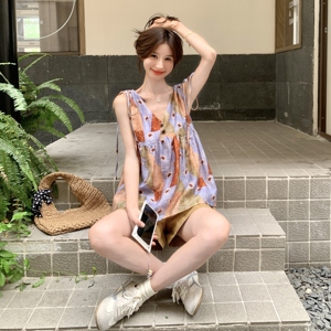 现货Y1155 YOU买家秀 A字背心短裤套装 P145K218，女装套装/套裙，浙宝296