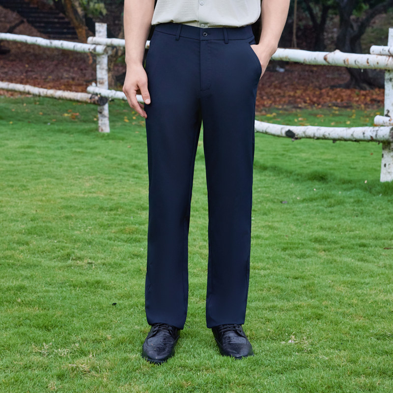 半身缘男裤 夏季桑蚕丝透气凉感显瘦亲肤垂坠感262101B10330283