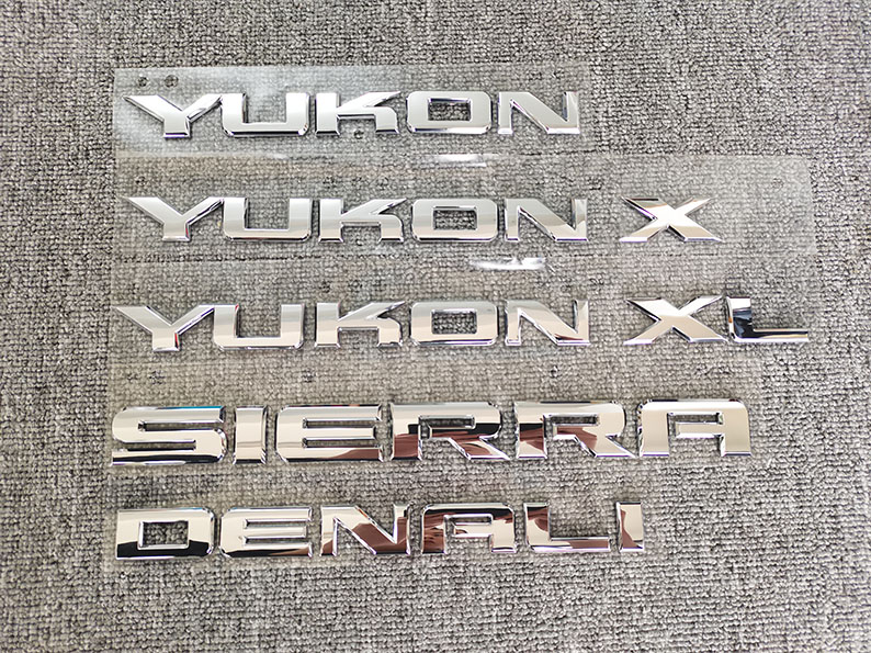 适用于gmc车标雪佛兰tahoe皮卡sierra标yukon字标车尾门标志原厂