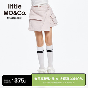 little moco童装夏装新款女童亲子装工装裙裤牛仔半身裙短裤半裙