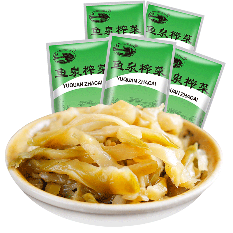 鱼泉美味榨菜15g*10袋学生腌制/榨菜/泡菜