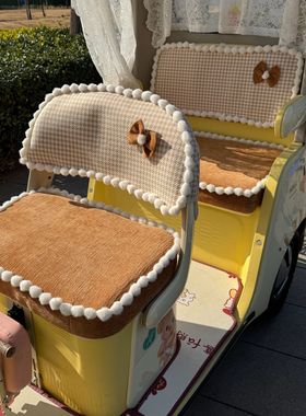 爱玛乐维CA510专用乐淘雅迪CL13三轮车可机洗雪尼尔四季通用座套