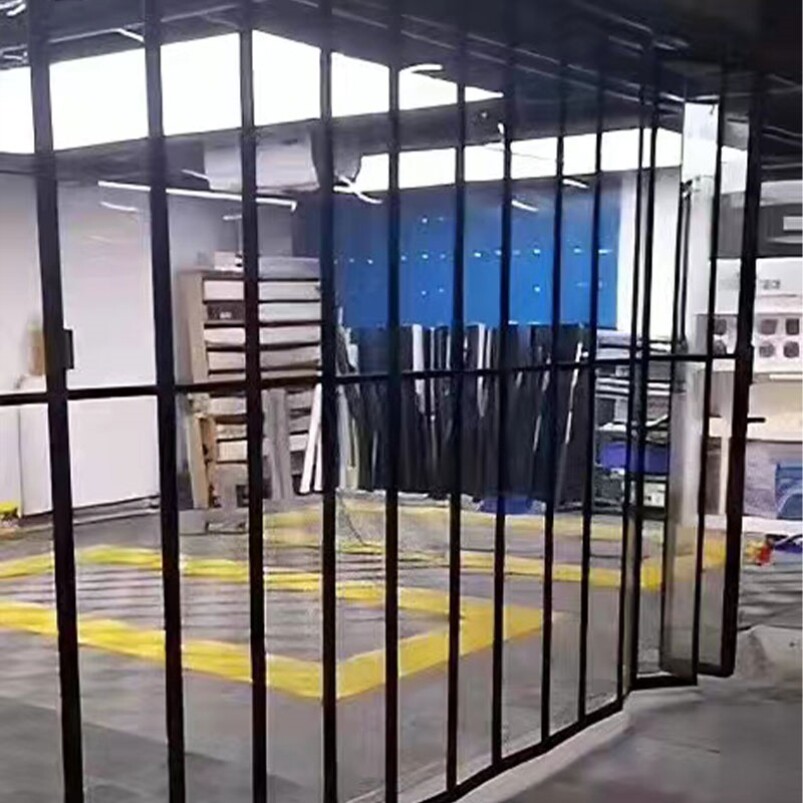 店折叠门铝合金洗车汽车房防水帘美容车间隔断商场百叶水晶推拉门