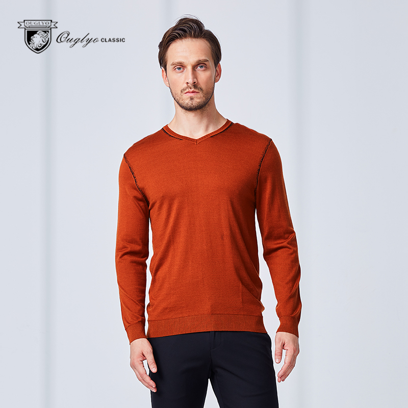 春秋新品中青年帅气套头打底衫