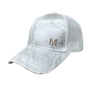 宽沿女士棒球帽高端品牌帽子女款2026新款网眼透气遮阳硬顶鸭舌帽