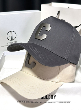 鸭舌帽男士大头围夏季深顶帽子女2024新款潮牌夏合金C高顶遮阳帽