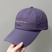 深紫色棒球帽女2026新款 韩国运动跑步速干鸭舌帽 防晒遮阳帽男夏季