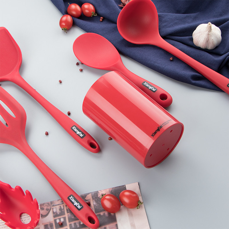 厨具置物桶红桶厨房厨具用品用具收纳桶筷子桶沥水储物桶超大容量