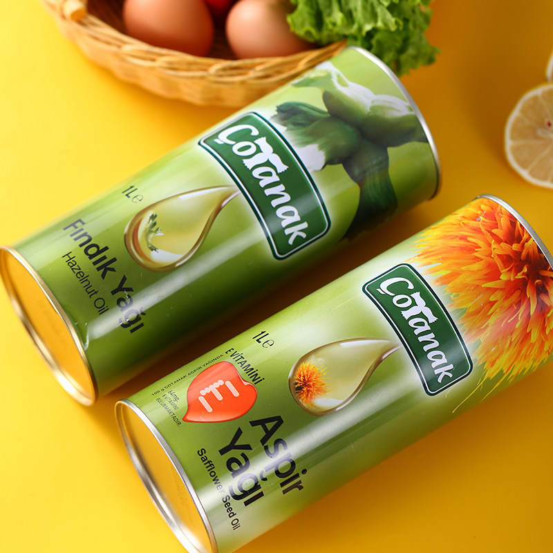 土耳其进口 土耳其科塔纳克铁桶榛子油核桃油红花籽油物理压榨1l