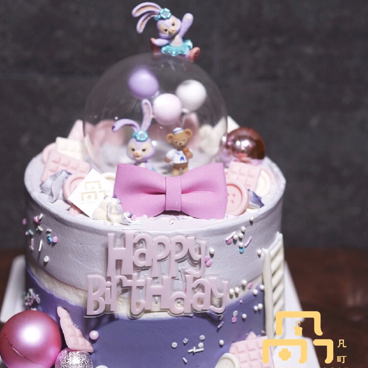 凡町-迪士尼星黛露 宝宝百日宴生日蛋糕 网红ins风派对庆祝健康