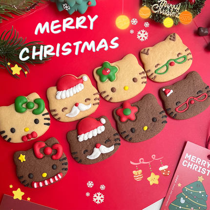 星小兔手工hellokitty圣诞饼干糖霜曲奇节日创意伴手礼儿童小礼物