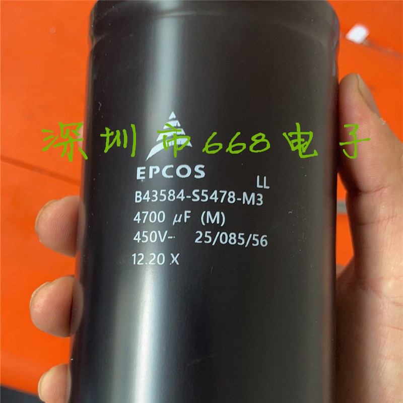 螺丝角变频器用450v4700uf B43584-S5478-M3 EPCOS德国全新电容器