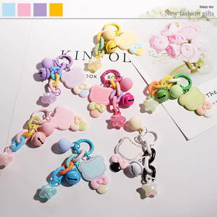 小熊糖葫芦轻松熊钥匙扣超萌卡通熊哥熊妹手机链情侣闺蜜精致包包