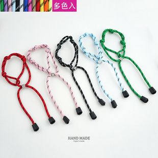 miu同款手工情侣手绳气质多色风彩色编织绳手链平替miu2024年新款