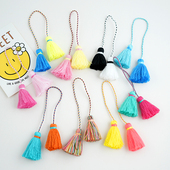 小红书饰品挂件波西米亚欧美流苏饰品挂饰手工编织绳结包钥匙扣