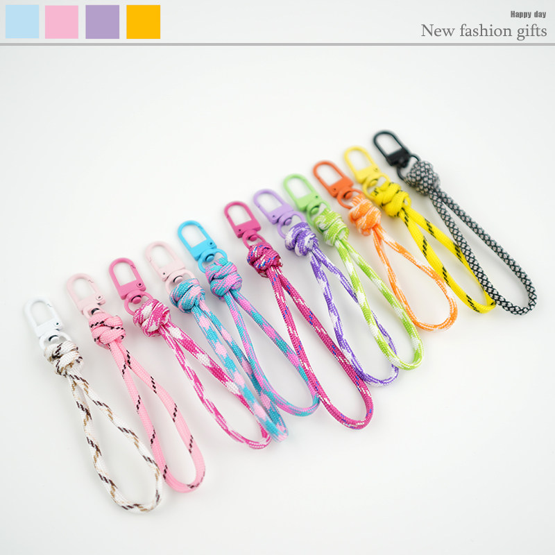 手工编织汽车绳卡防丢挂绳扣手机插片夹片拉链包包相机短款挂饰,服饰配件/皮带/帽子/围巾,钥匙扣,淘宝优惠券,粉丝福利购,淘宝优惠卷