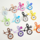 筹码 钥匙圈孤注一掷网红硅胶挂件爱心幸运骰汽车钥匙扣手机挂件