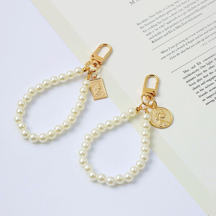 巴洛克复古珍珠链美人头小巧精致车钥匙链包包airpods挂件书包,服饰配件/皮带/帽子/围巾,钥匙扣,淘宝优惠券,粉丝福利购,淘宝优惠卷