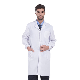 白大褂长袖男女医生服短袖药店隔离衣学生化学实验室医师用服修身