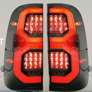适用 08-14丰田HILUX VIGO后车灯海拉克斯尾灯总成流光改装LED灯