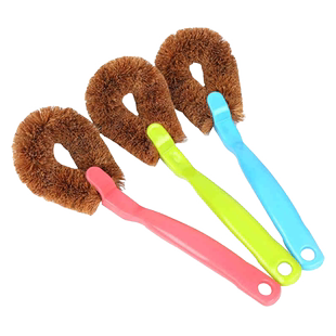 美丽雅椰棕不易沾油洗锅刷不易粘锅刷子灶台清洁刷多用刷2只套装