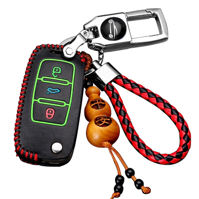 适用于大众朗逸途观帕萨特高尔夫7速腾凌渡宝来迈腾真皮钥匙包套