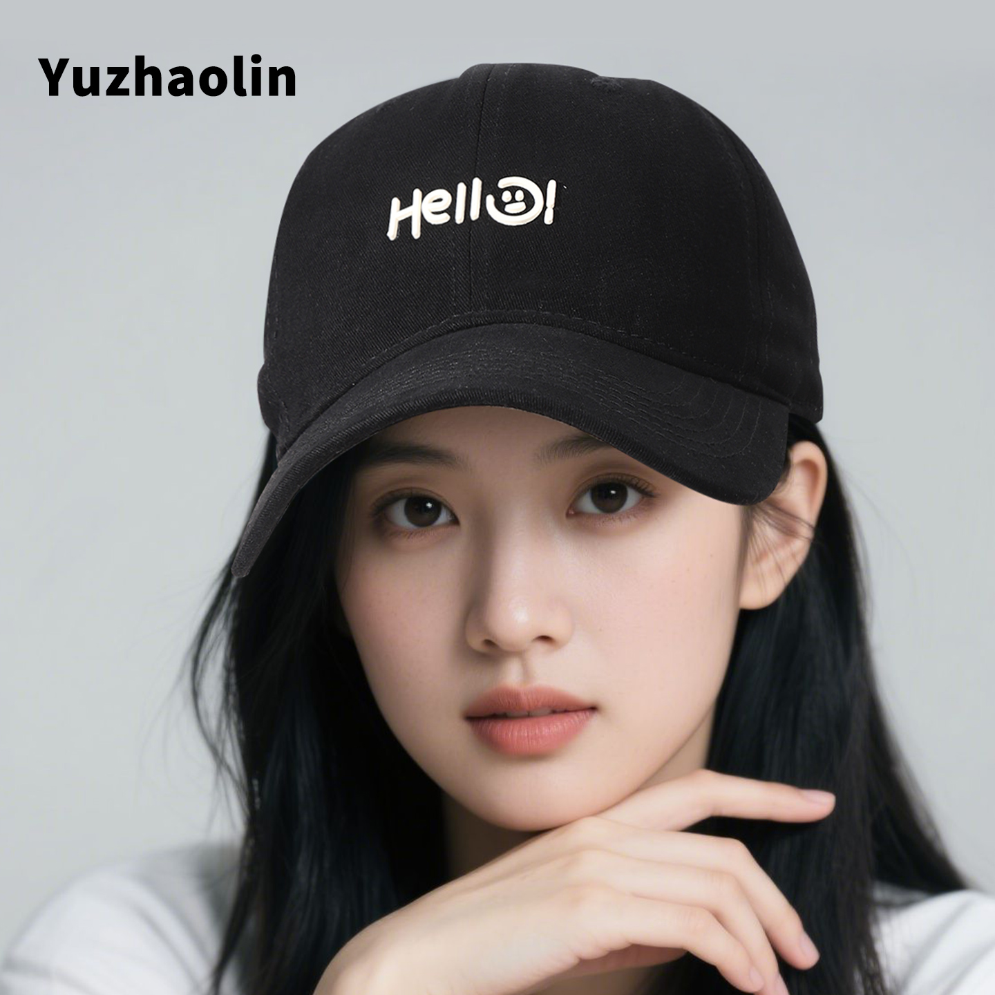 【潮人必备】美式黑色百搭鸭舌帽