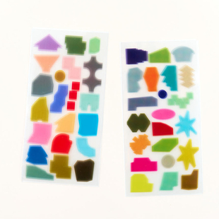 韩国ANALOGUE KEEPER ANA异形透明咕卡手账 日记装饰贴纸