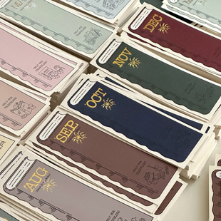 韩国mewmewbeam 高颜值可书写生日纸质装饰书签 Bookmark