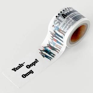 饰拼贴素材 INs手帐装 韩国oab 高颜值彩色人物字母几何和纸胶带