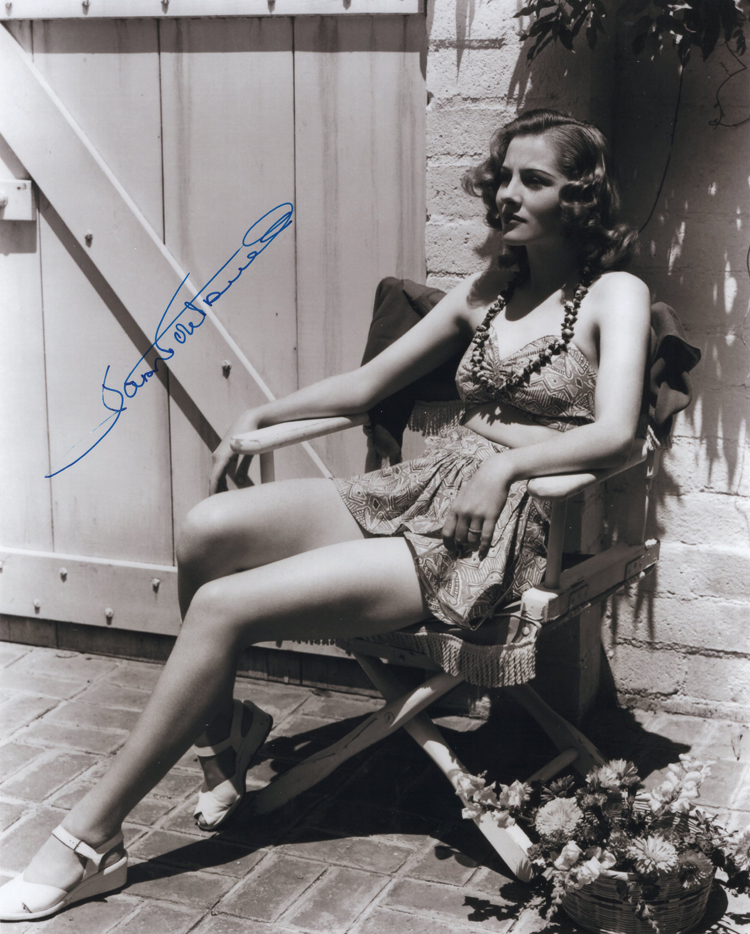 现货收藏奥斯卡最佳女主角琼芳登亲笔签名照片 含sa证书