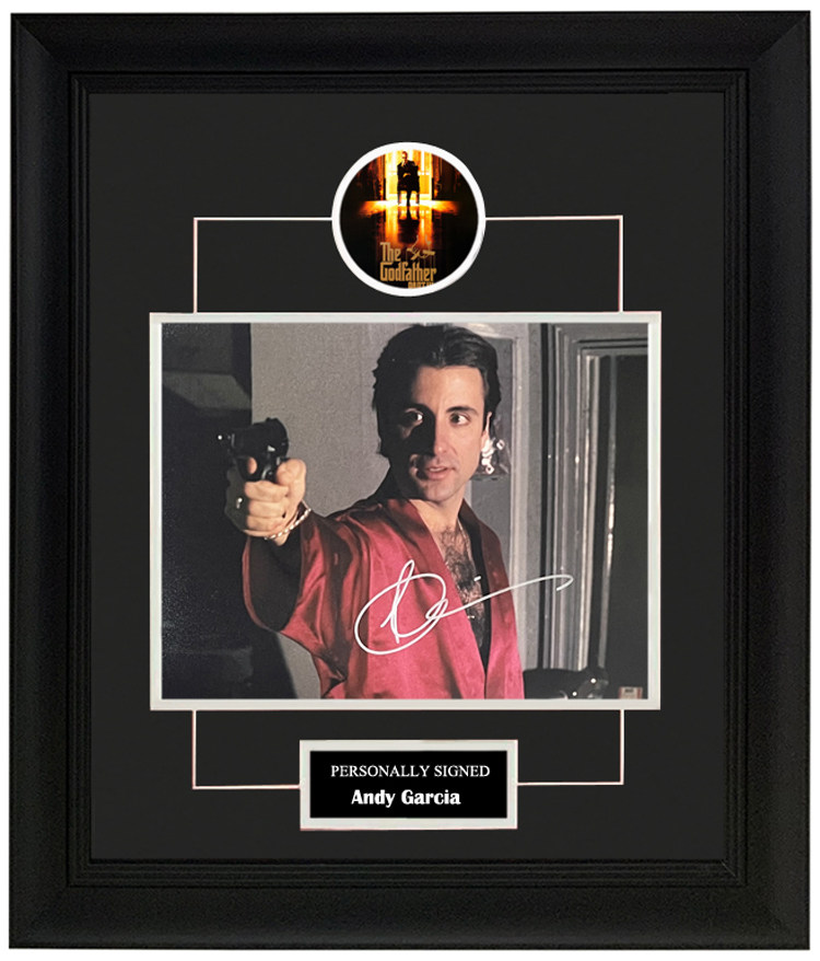 收藏 安迪加西亚 亲笔签名 照片裱框 含sa证书 教父3