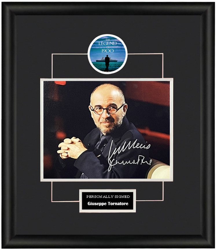 收藏 朱塞佩托纳多雷 亲笔签名照片裱框 含sa证书 海上钢琴师导演