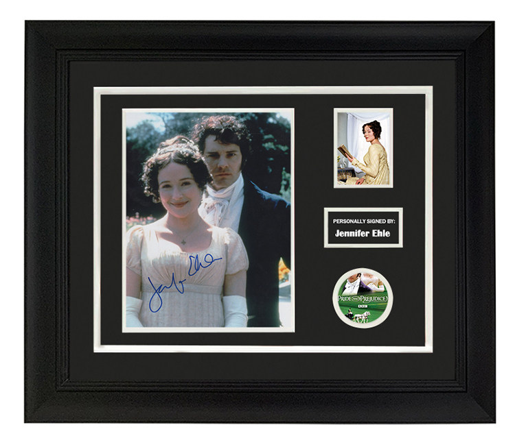 收藏 詹妮弗艾莉 亲笔签名照片裱框 含sa证书 傲慢与偏见95版