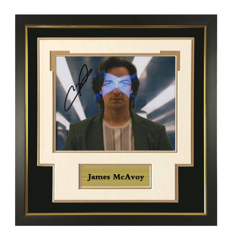 漫威x战警x教授詹姆斯麦卡沃伊亲笔签名照片 含证书 裱框