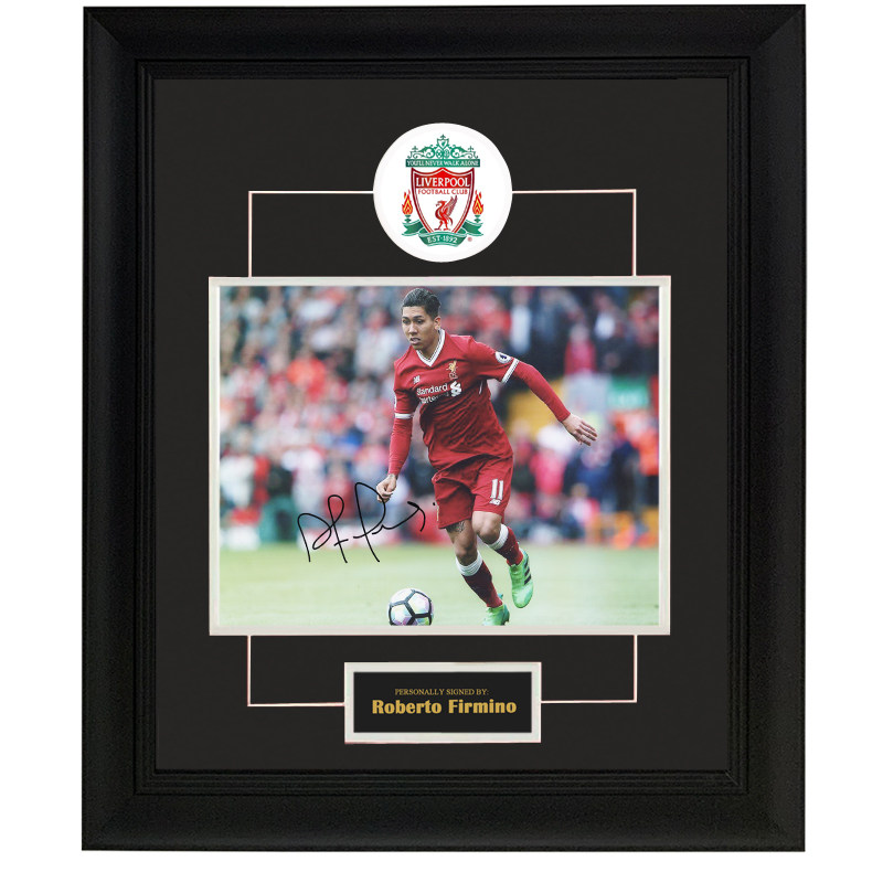 利物浦 罗伯托菲尔米诺 亲笔签名照片 含sa证书  裱框