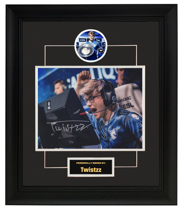 收藏 twistzz 亲笔签名照片裱框 含sa证书 总监 csgo
