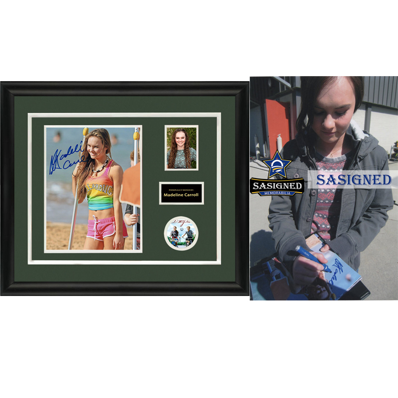 玛德琳 卡罗尔madeline carroll 怦然心动  亲笔签名照片裱框 含sa