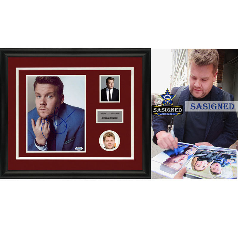 詹姆斯 柯登 亲笔签名 照片裱框 含sa证书 sa proof