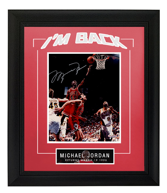 迈克尔乔丹 亲笔签名照片  uda防伪商标  含sa证书