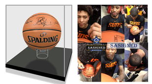 证书 19太阳全队 艾顿 德文布克 亲笔签名篮球 含展示盒