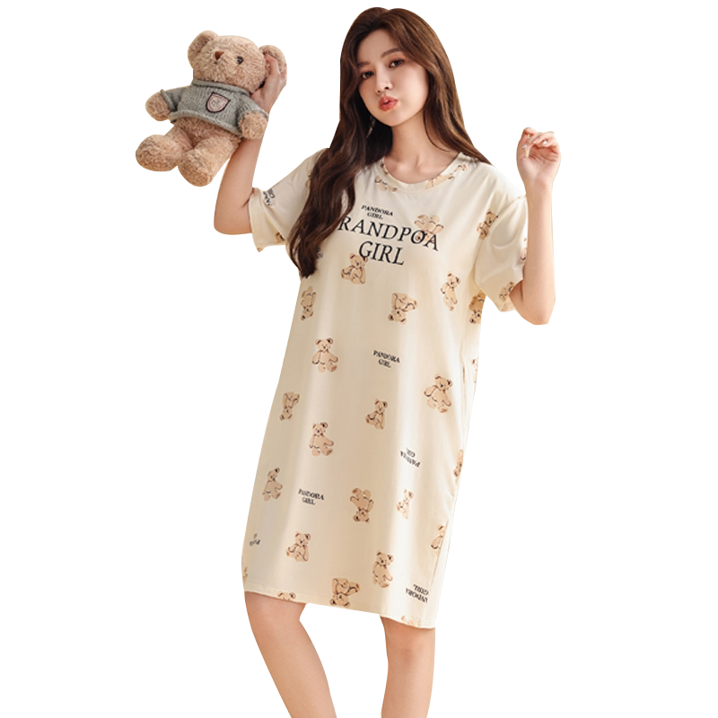 可爱少女睡裙纯棉透气家居服
