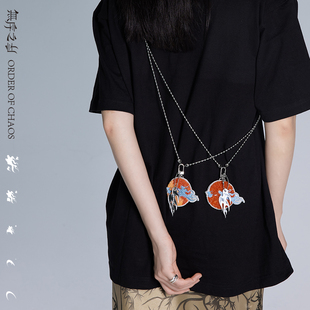 无序之小众新中式珠串斜跨上衣装饰链条配饰穿搭配件身体链西装链