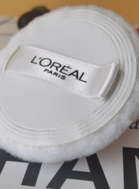 欧来雅LOREEAL蜜散粉定妆化妆工具替MAKEUPFOREVER玫珂菲植绒粉扑