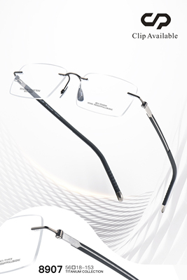 【正品】克力普Clip available/克力普眼镜框男士钛架商务简8907