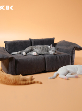JXK嗜睡猫模型治愈系桌面摆件
