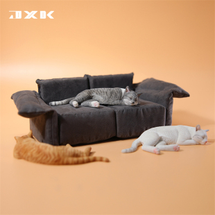 现货 JXK官方正品 1/6嗜睡猫模型治愈系猫咪摆件可爱萌宠桌面摆件